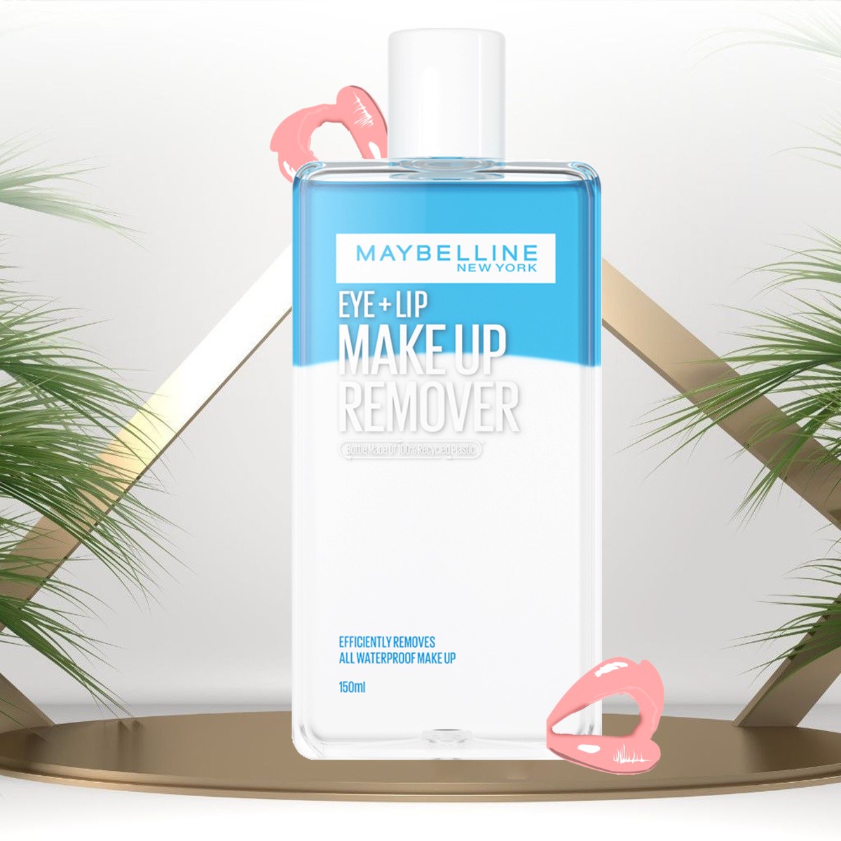 Nước tẩy trang mắt môi maybelline 150ml tẩy trang hai lớp chuyên dụng dịu nhẹ cho môi & mắt maybelline lip & eye make up remover 150ml