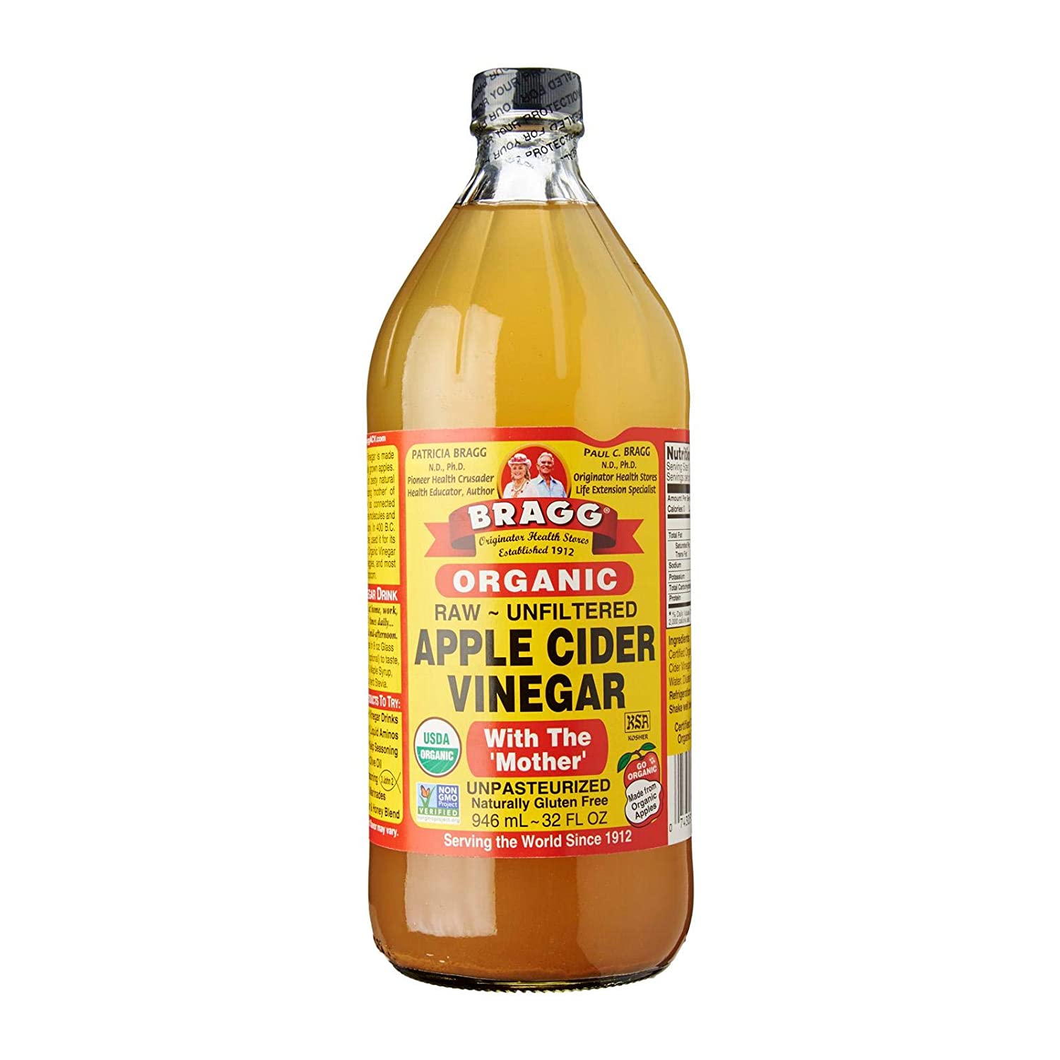 Giấm táo hữu cơ Bragg Organic Raw Apple Cider Vinegar 946ml