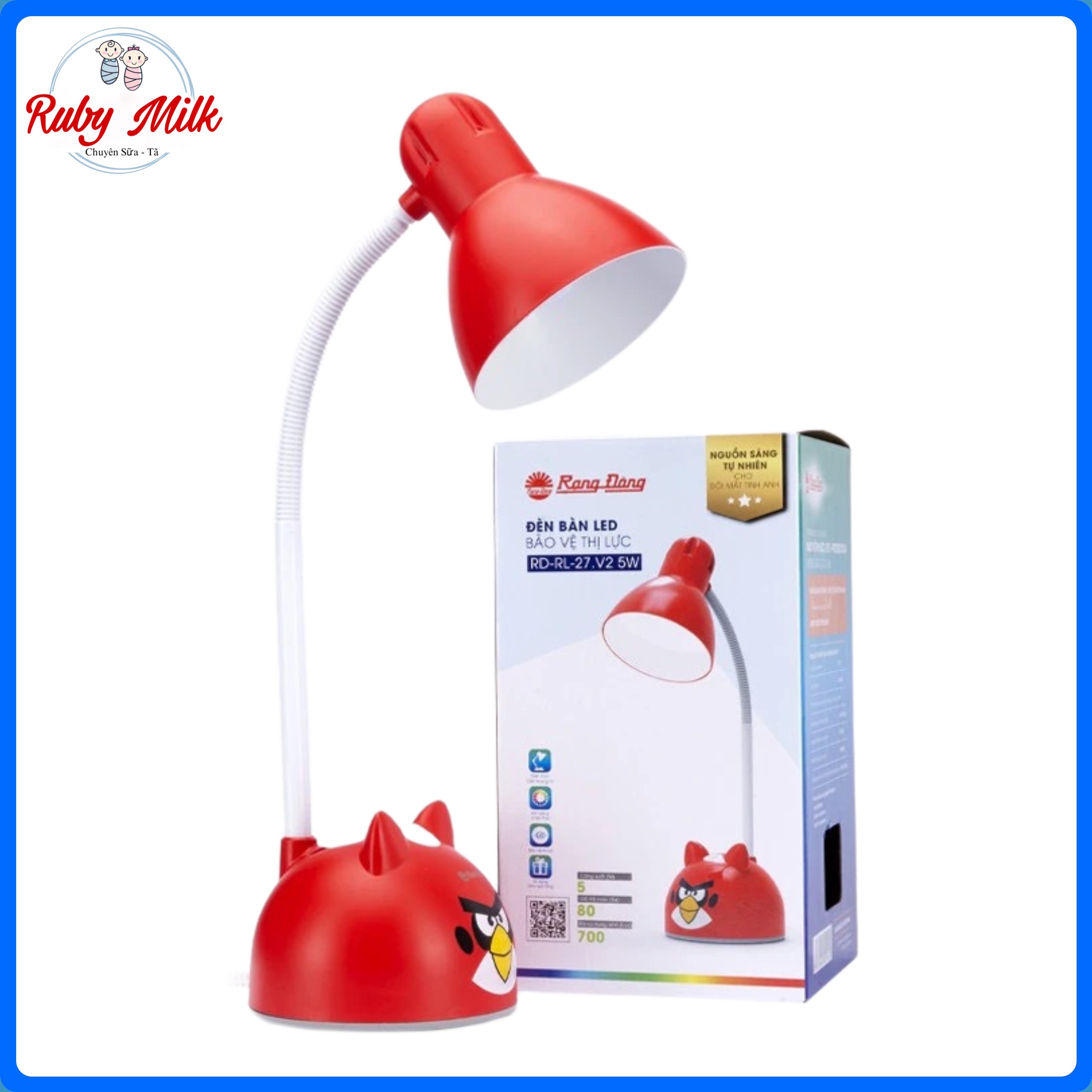Đèn bàn bảo vệ thị lực rạng đông model: rd-rl-27.v2 5w màu ngẩu nhiên