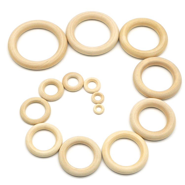 Vòng Tròn Gỗ - vòng gỗ luyện tay Montessori cho bé size 7cm và 4cm
