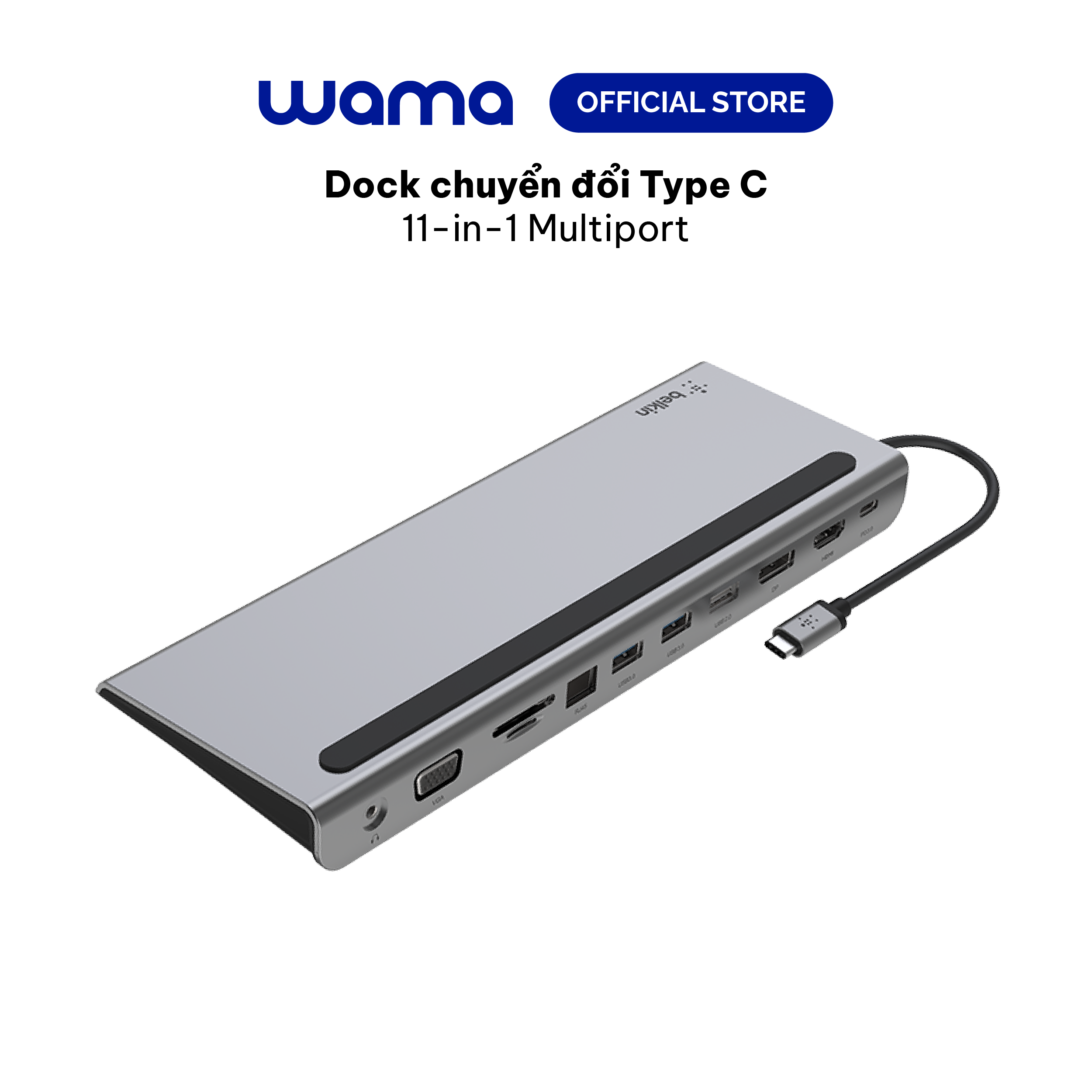 Dock chuyển đổi USB type C 11-in-1 Multiport Belkin