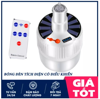 Bóng đèn led - bóng đèn led sạc tích điện - bóng đèn tích điện có điều khiển từ xa, sl-24, bóng đèn led sạc tích điện, bóng điện, đèn tích điện, den tich dien - 100 w - 1 đổi 1 trong 7 ngày
