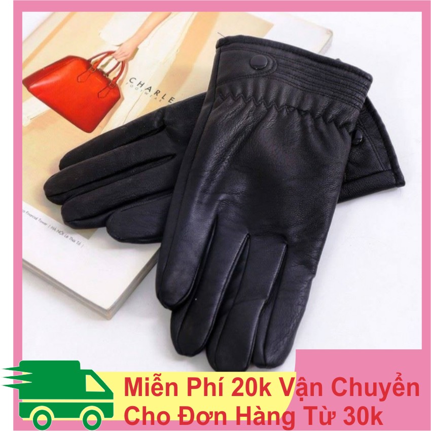 Găng Tay Nam,Nữ Lót Lông,Da Cảm Ứng Siêu Ấm
