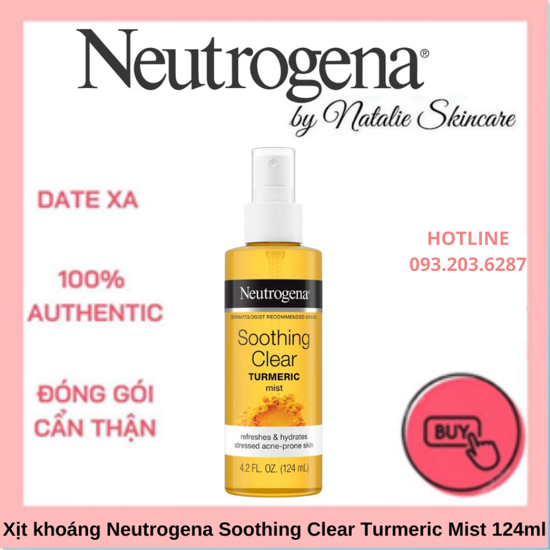 Xịt Khoáng Nghệ Vàng Neutrogena Soothing Clear Turmeric Mist 124ml