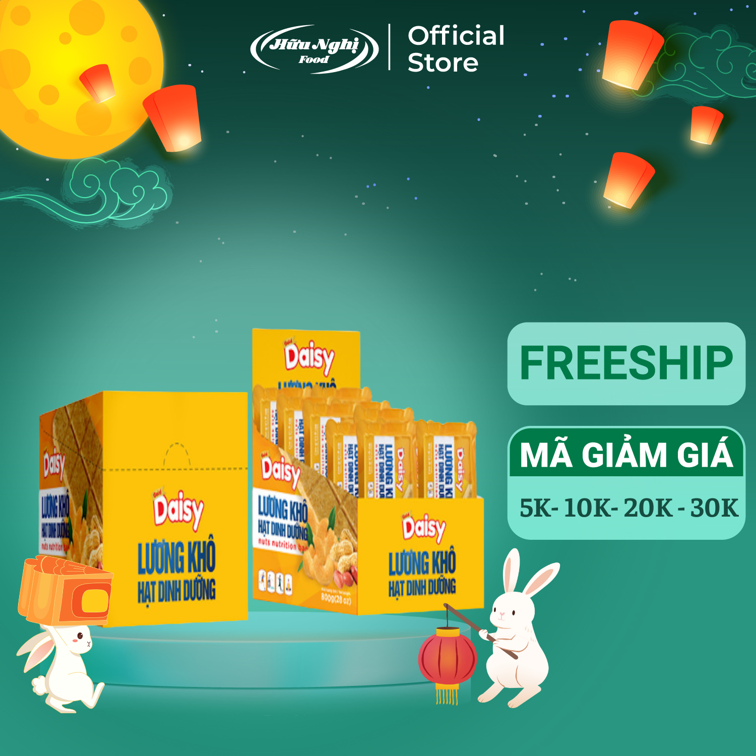 Combo 20 gói gold daisy lương khô hạt dinh dưỡng 80g