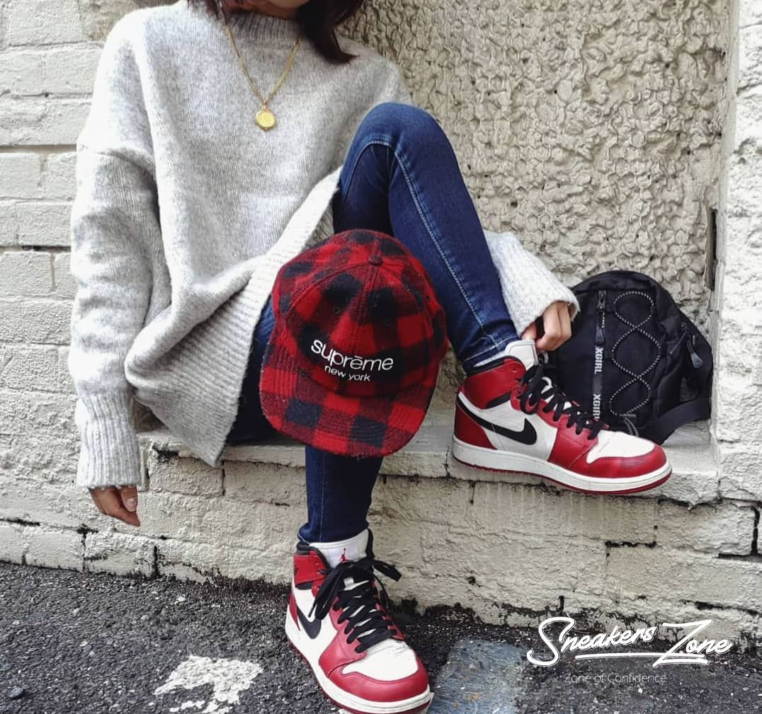 (FREESHIP+HỘP+QUÀ) Giày Thể Thao AIR JORDAN 1 Retro High Chicago đỏ Trắng Cao Cổ Cực Phong Cách SNEAKERS WORLD 18