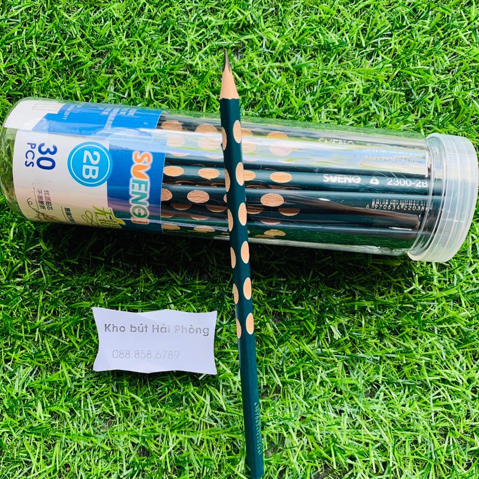 Bút chì định vị 2b hộp tròn 30 cây/ hộp