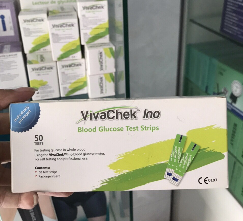 25 Que thử đường huyết Viva chek ino