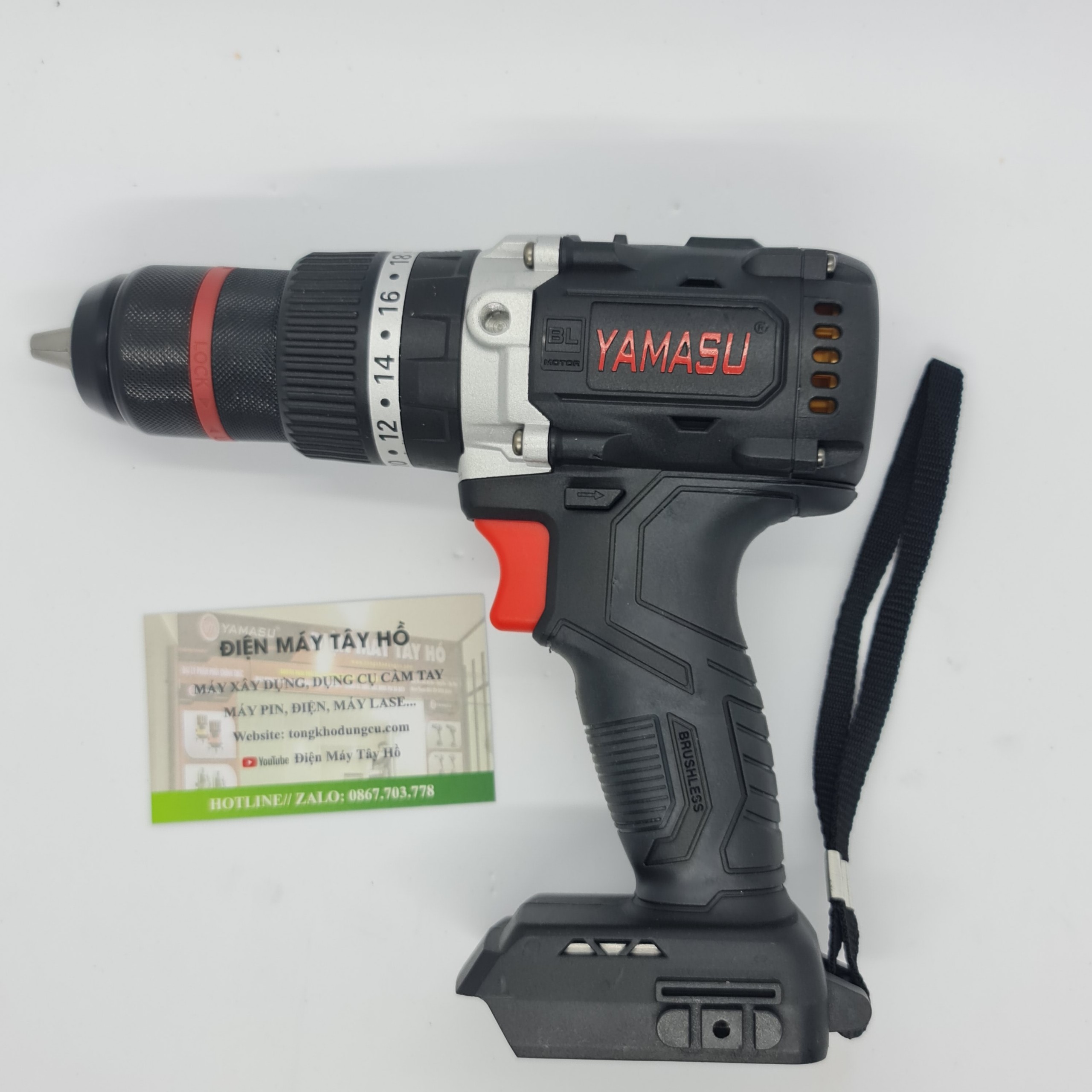 Thân máy/ body khoan 3 chức năng YAMASU 6013. Pin dùng hệ sinh thái Yamasu