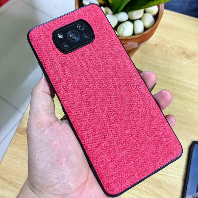 Ốp lưng poco x3 nfc vải jean 1 màu độc đáo