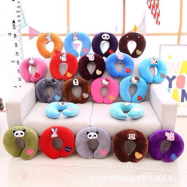 [Freeship Max]-massage pillow neck U shape Korean, machine massage shoulder Neck scruff multi-purpose cloth soft fur, multiple modes of massage-muabannhanh 24h