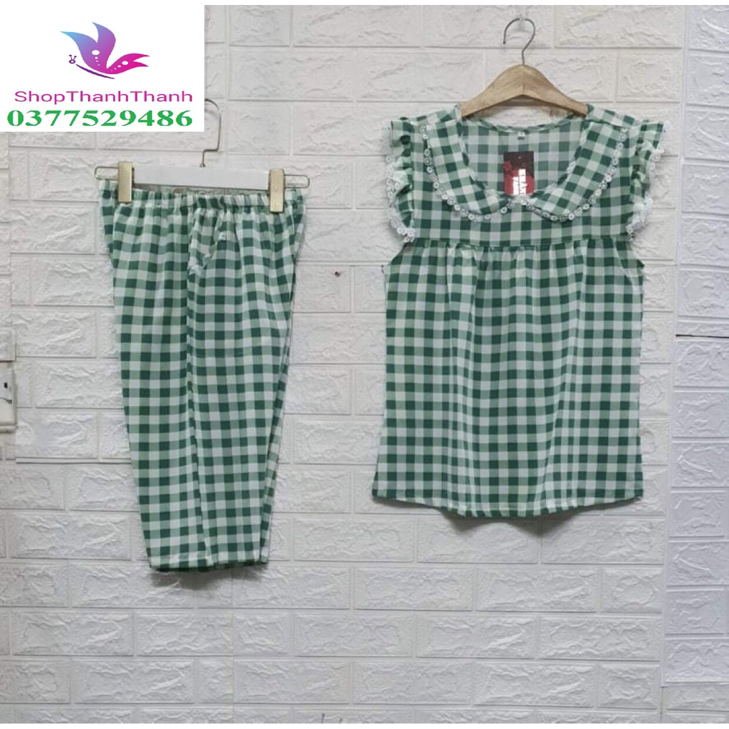 CARO lửng Lụa Đồ bộ mặc nhà Big Size ShopThanhThanh