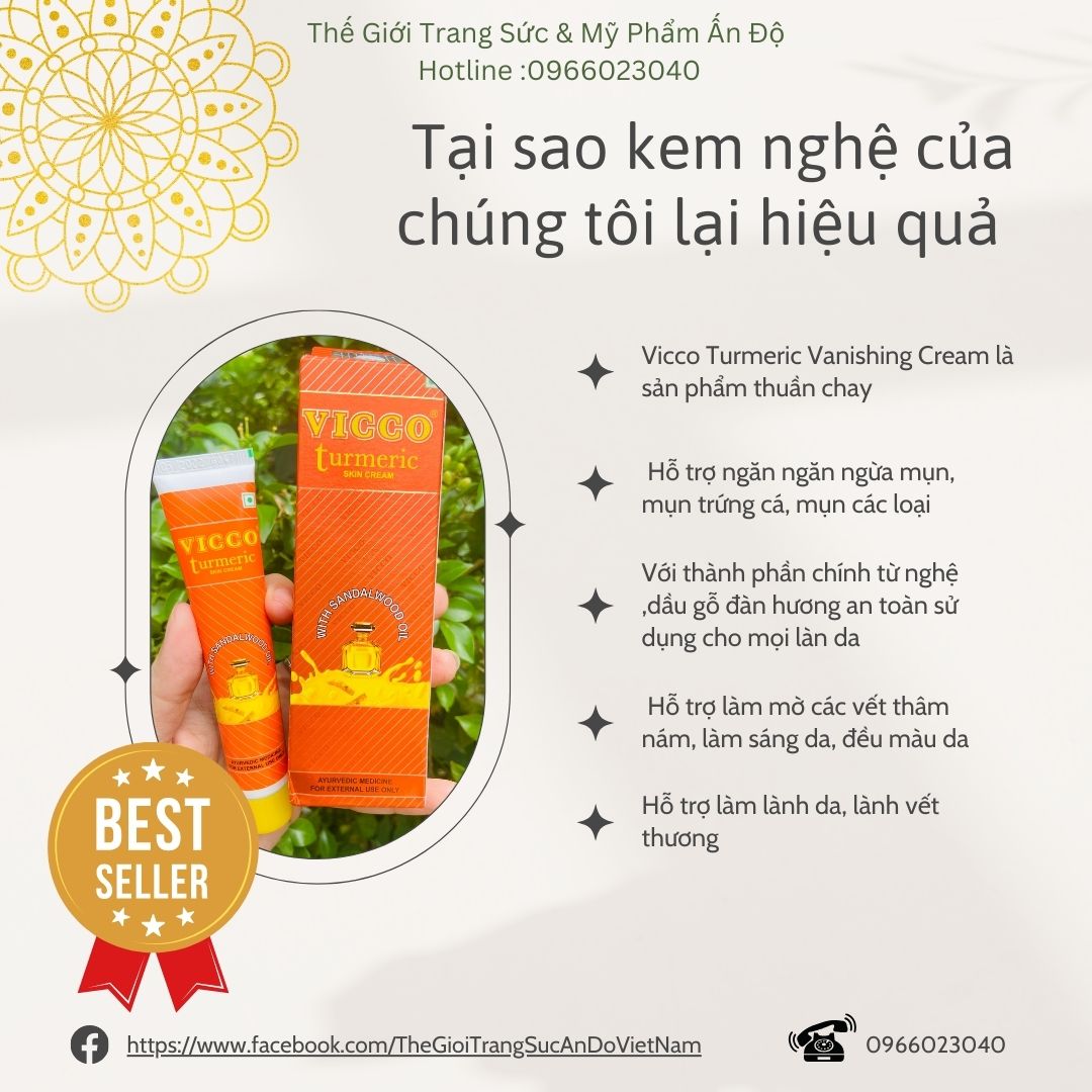 Kem nghệ vicco 30gr ấn độ