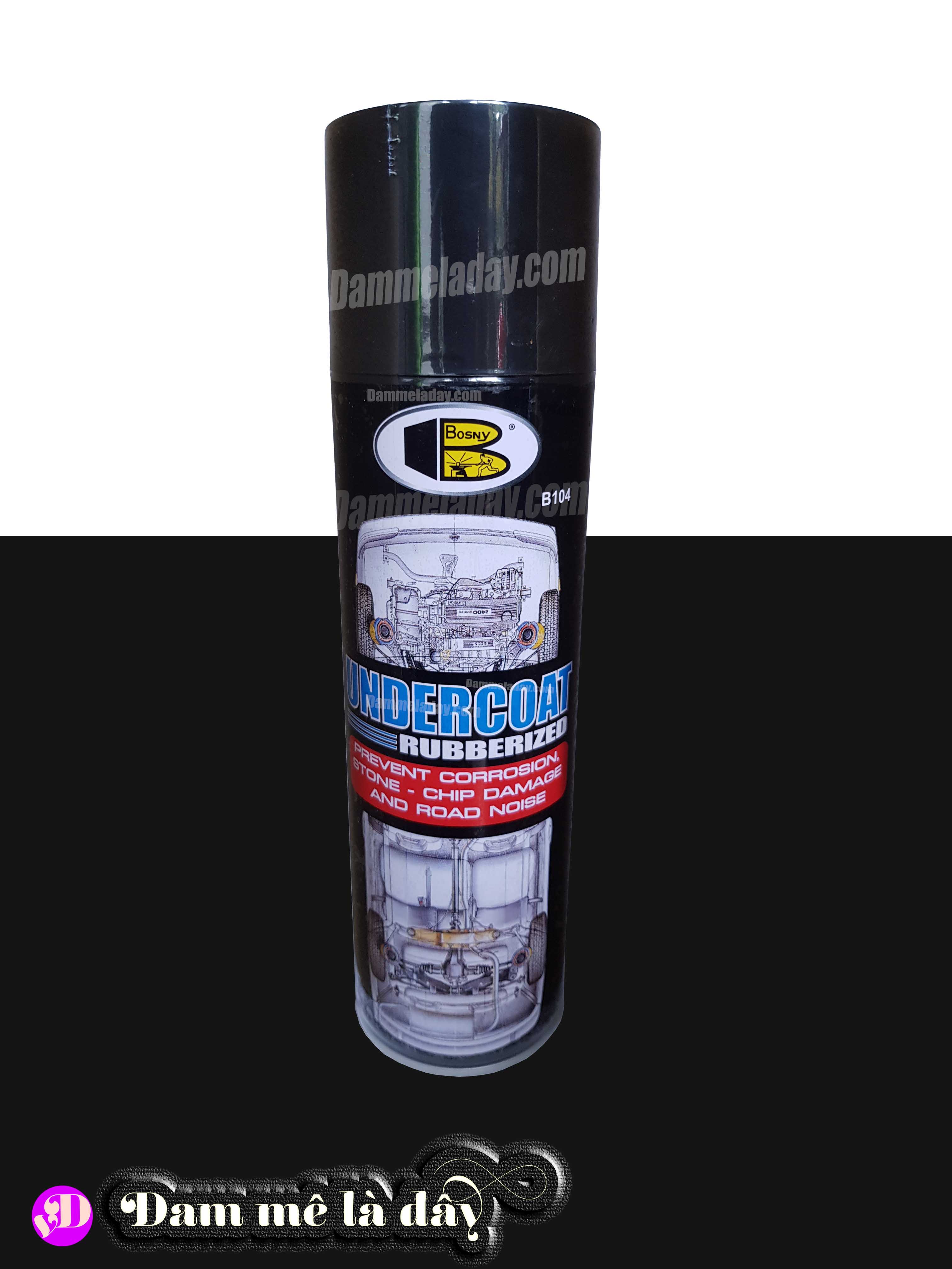 [HCM]Sơn xịt gầm xe undercoat dòng sơn xịt cao cấp Bosny