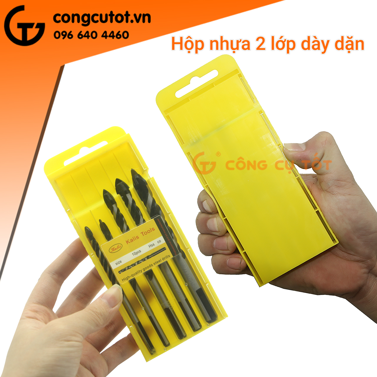 Bộ 5 mũi khoan đa năng khoan gạch, gốm, sứ... Kalis
