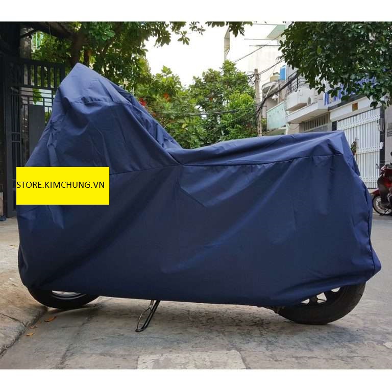 [HCM]Bạt phủ xe máy vải dù cao cấp size to trùm được mô tô SH LEAD (được chọn màu: xanh navy xanh dương)