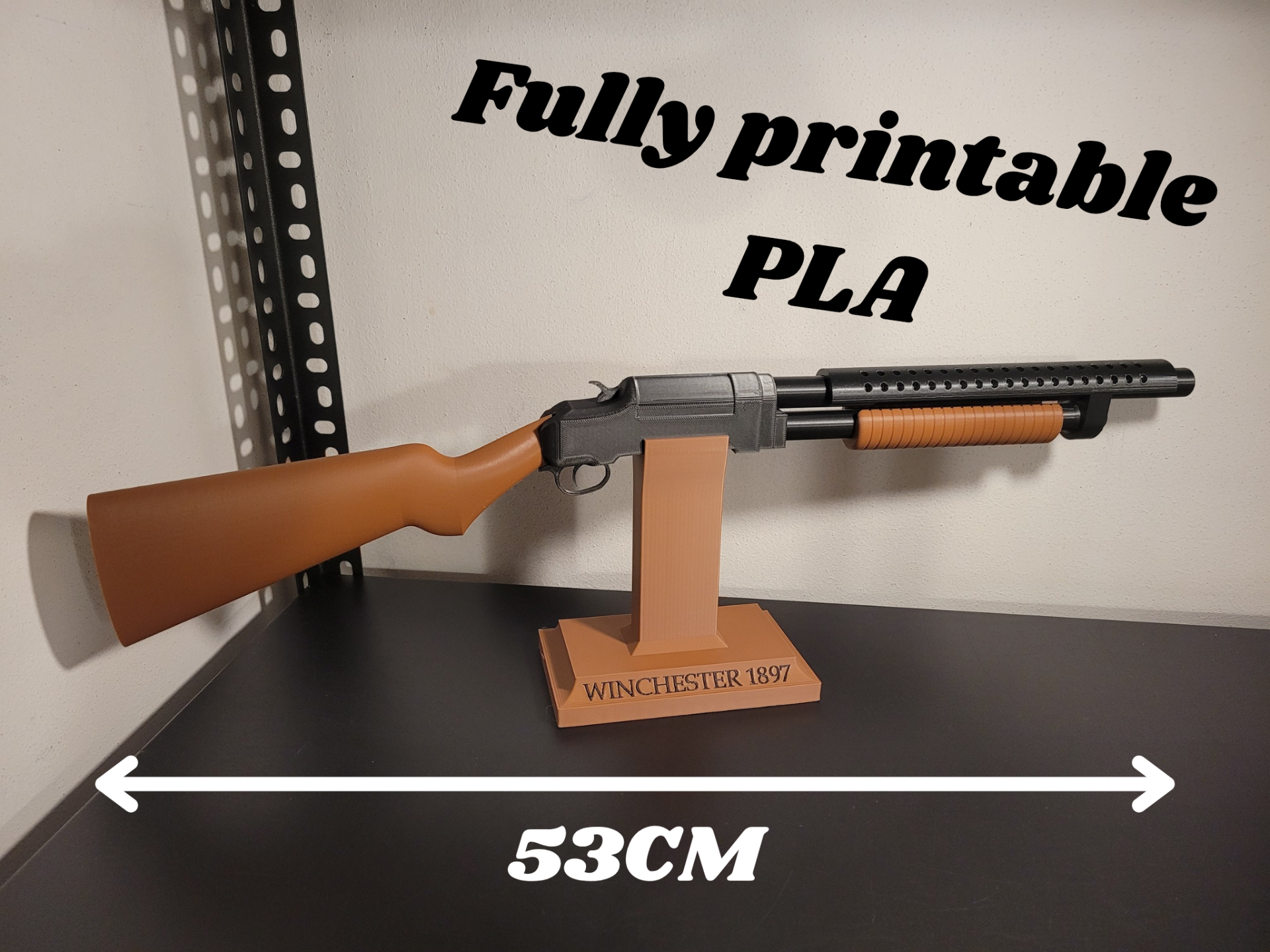 Mô Hình Winchester 1897 53cm | Súng Shotgun Cổ Điển In 3D PETG | Decor, Cosplay, Sưu Tầm