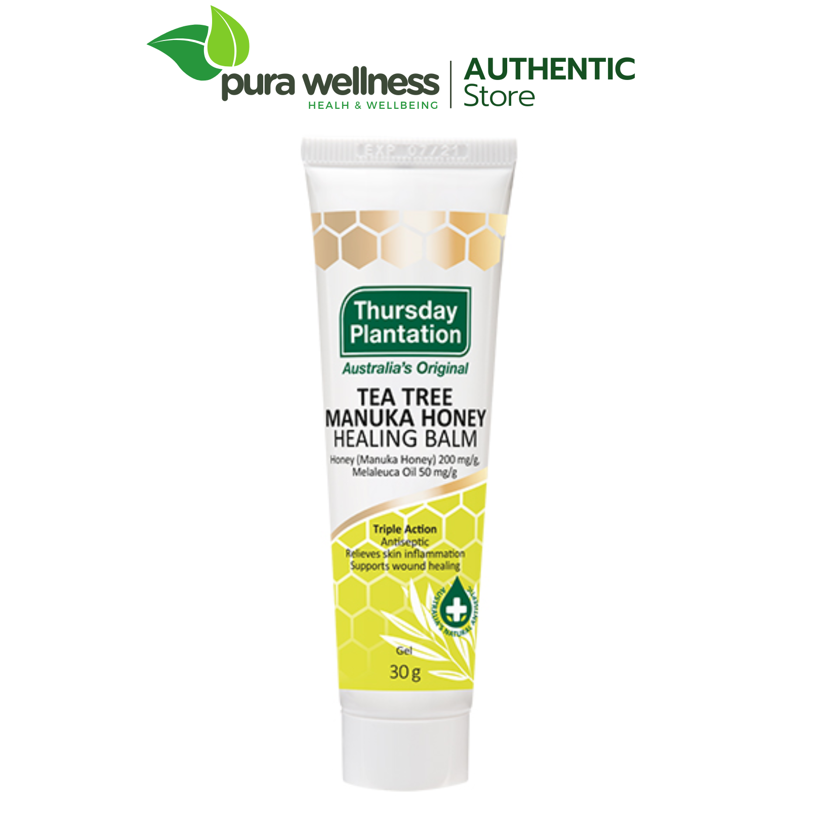 Thursday Plantation Tea Tree Oil and Manuka Honey Healing Balm 30g - Dầu kháng khuẩn và hỗ trợ làm lành vết thương