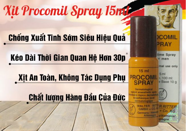 chai xịt procomil cho nam giới