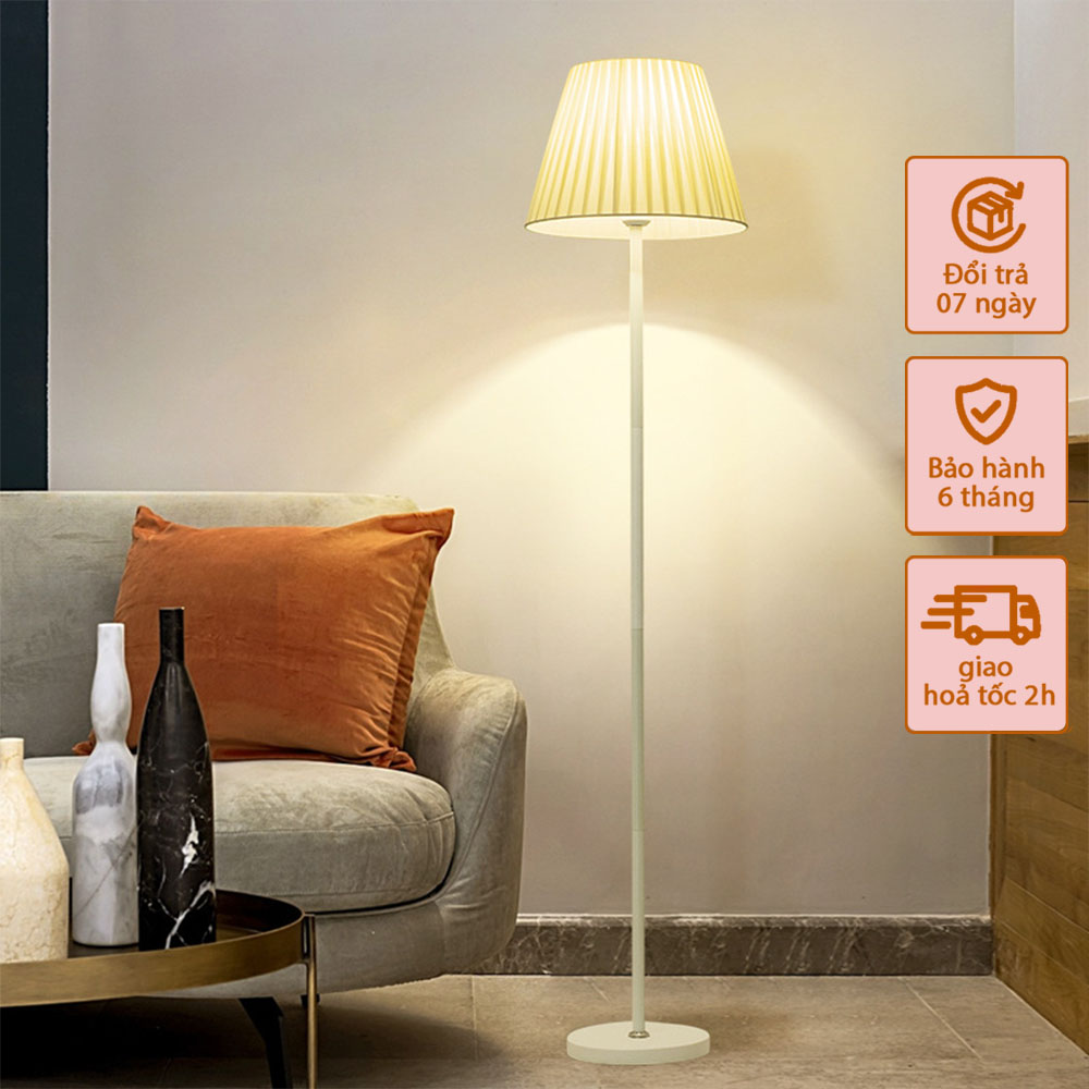 Đèn ngủ cây đứng hình nấm dáng cao trang trí phòng khách phòng ngủ phong cách bắc âu kèm đèn led