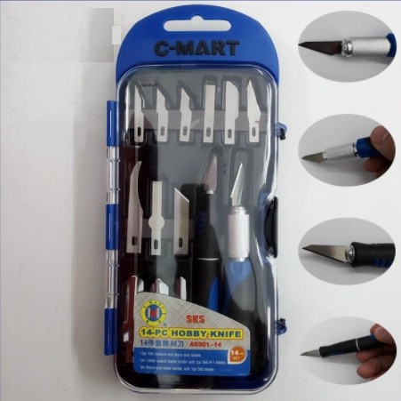 [Siêu Sale] Bộ Dao Ghép Cành 14 Lưỡi - Chất Liệu Thép Không Gỉ Tiện Lợi
