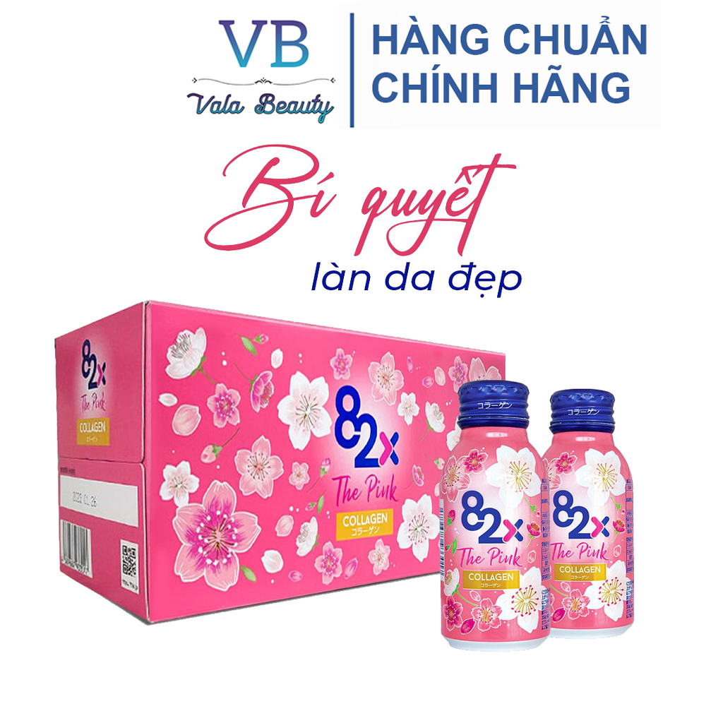 82x Collagen The Pink nước uống đẹp da sản sinh collagen tự nhiên giảm nếp
