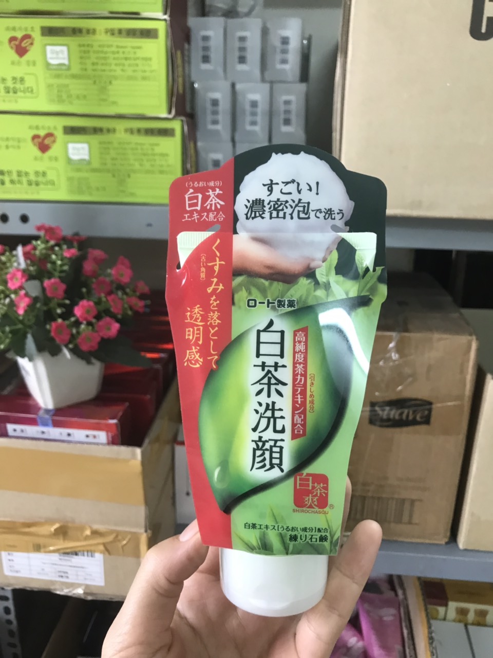 Sữa Rửa Mặt Trà Xanh Shirochasou Green Tea Foam Nhật Bản