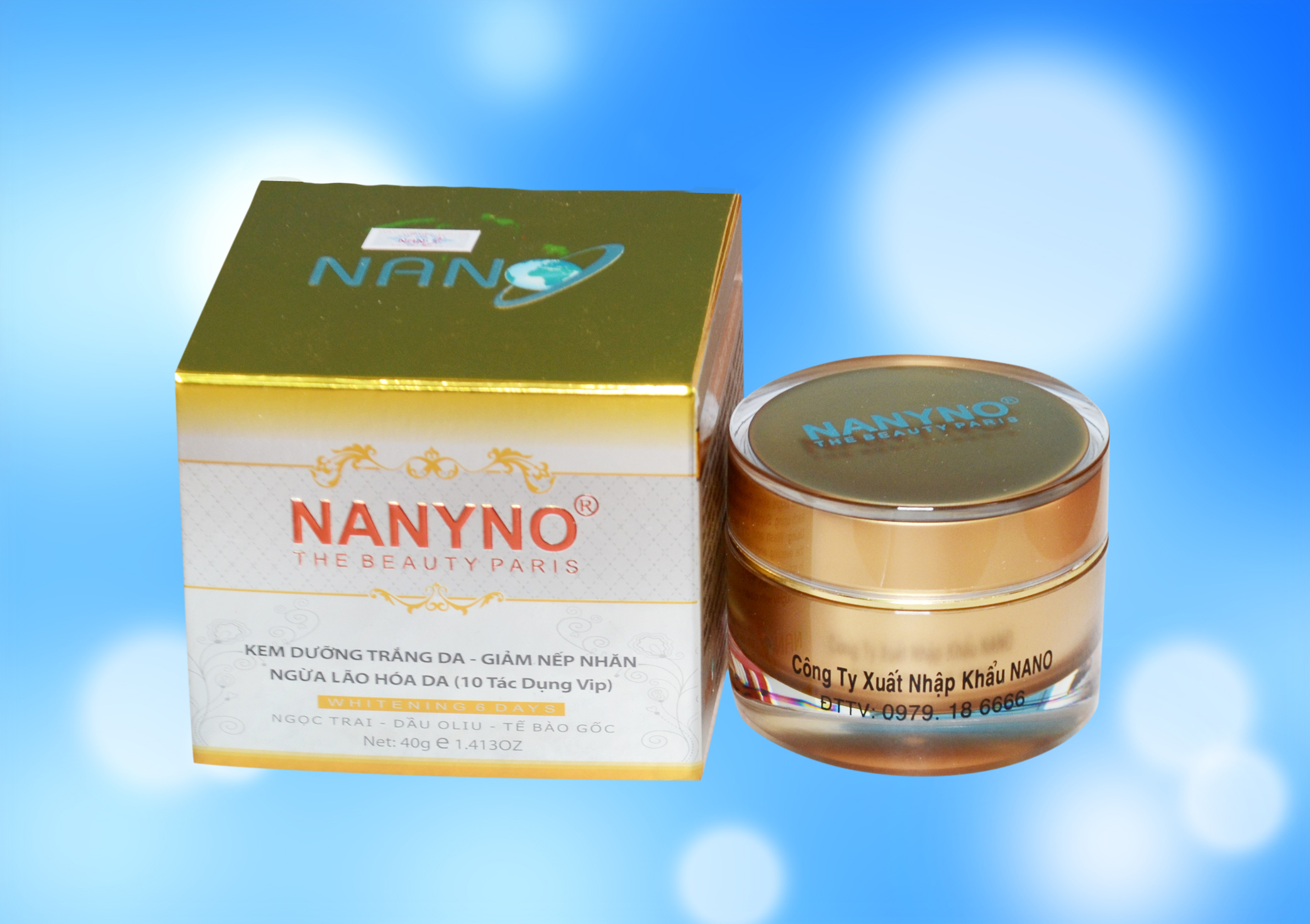 Kem Nanyno dưỡng trắng da giảm nếp nhăn - ngừa lão hóa da
