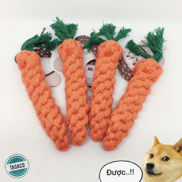 Đồ chơi cho chó mèo - củ cà rốt 🥕 dễ thương