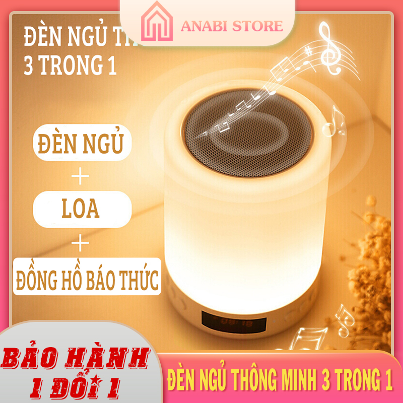 Đèn Ngủ Thông Minh 3 Trong 1 Minaho Có Loa Bluetooth Có Đồng Hồ Báo Thức Màn Led - Đèn Ngủ Nhiều Màu Sắc, Hỗ Trợ Thẻ Nhớ 320Gb, Nhỏ Gọn, Tiện Lợi, Đa Chức Năng