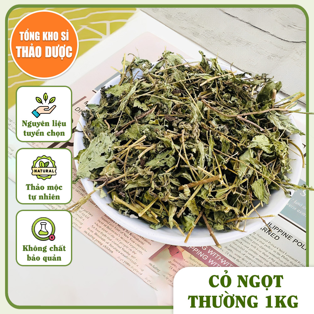 Cỏ ngọt sấy khô 1kg, trà cỏ ngọt, hỗ trợ tiểu đường, ổn định đường huyết, tốt cho người ăn kiêng