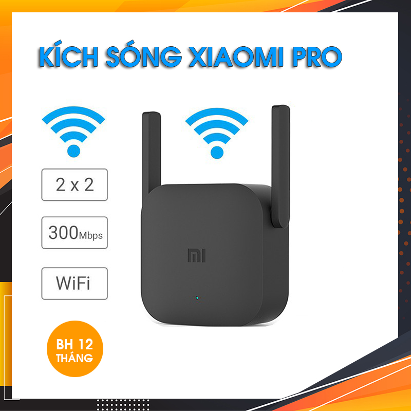 Kích Sóng Wifi Xiaomi Repeater Pro 2 râu - BH 1 năm - Hàng Chính Hãng