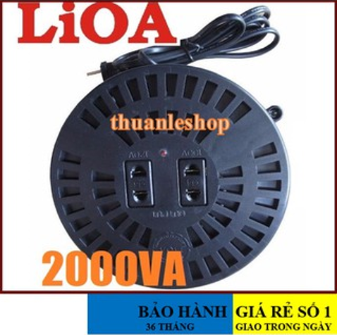 Biến áp tự ngẫu lioa 2000va dn020 - bộ đổi nguồn lioa 2000va từ 220v sang 100v/120v