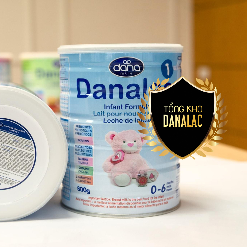 Sữa Danalac Formula dành cho trẻ từ 0 - 6 tháng 800g DF01800