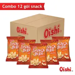 Combo 12 gói Oishi Snack Bí Đỏ Vị Bò Nướng (75g/gói)