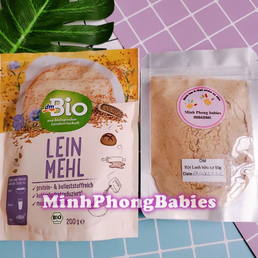 Bột hạt lanh hữu cơ bio dm 50g-200g