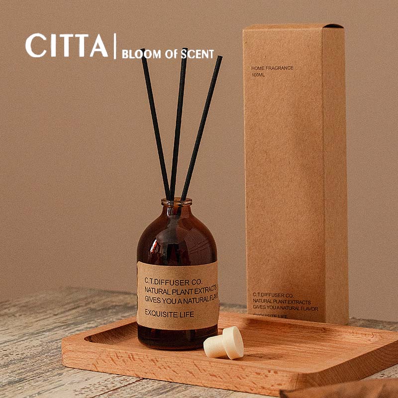 Citta tinh dầu thơm phòng hương trà classic brown 100ml - tinh dầu thơm khuếch tán hương trà xanh