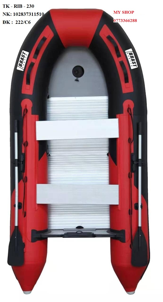 [HCM]Thuyền phao bơm hơi đáy cứng TK-RIB-230