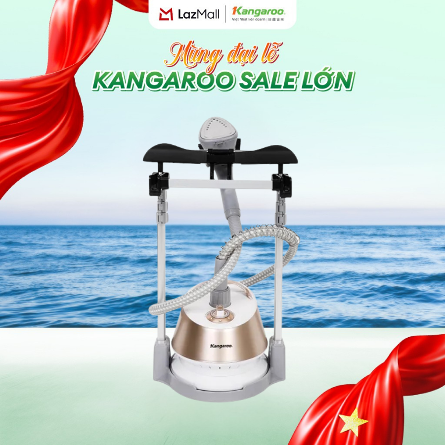 [BH 1 Năm] Bàn là hơi nước đứng Kangaroo KG75B6 - Bình chứa 1350ml - Hàng chính hãng