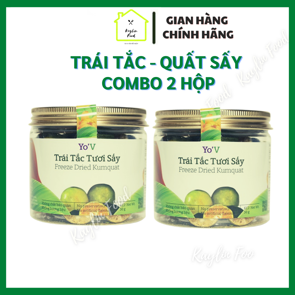 Combo 2 Trái Tắc Sấy Vinamit YoV Trái Tăc Thật Hương Vị Thật