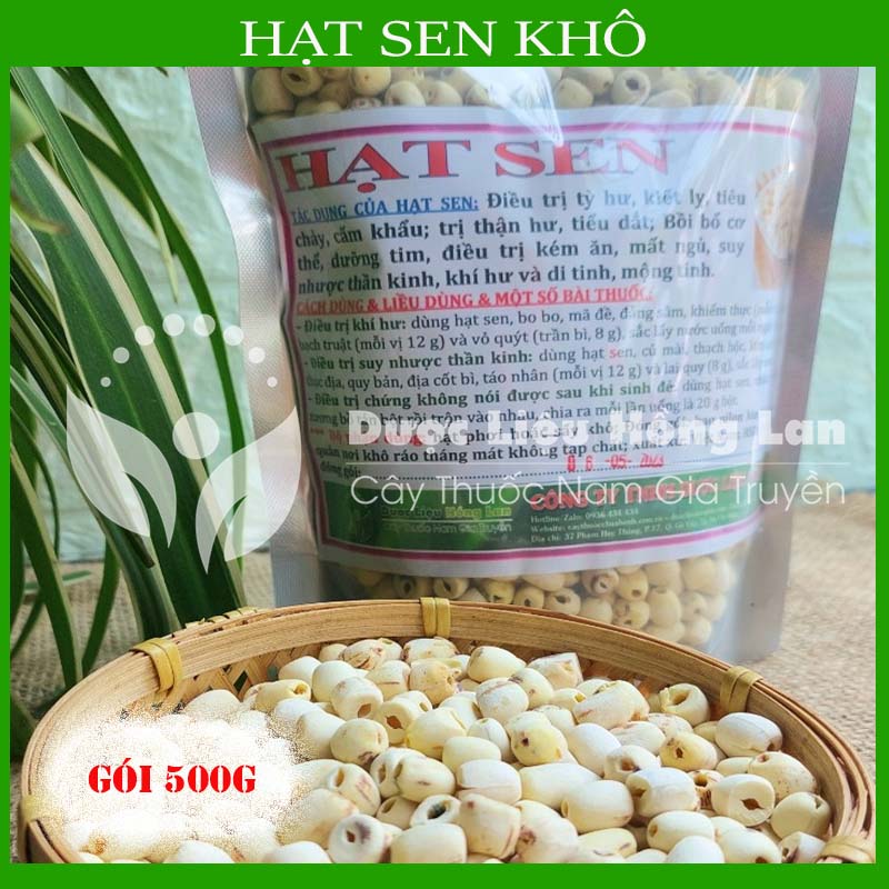 Hạt sen khô thượng hạng 500gr loại 1