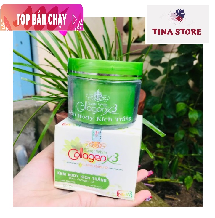 Kem dưỡng trắng da body collagen x3 giáng kiều - mẫu mới