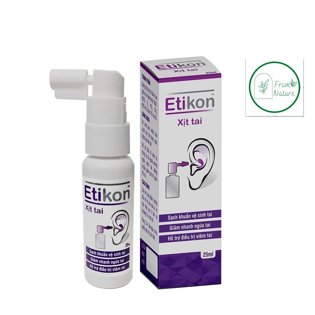 Dung dịch xịt tai Etikon 25ml - Dung dịch làm sạch tai