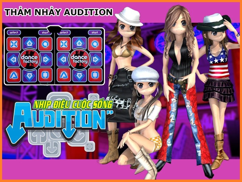 [Tặng Kèm Thẻ Nhớ 8GB] Thảm nhảy audition Thông Minh kết nối tivi không dây có sẵn 200 game cho 2 người tại nhà, Thảm đệm nhảy đôi, chơi game, tập thể dục, tập gym, yoga kèm 2 điều khiển, Bảo hành 1 năm