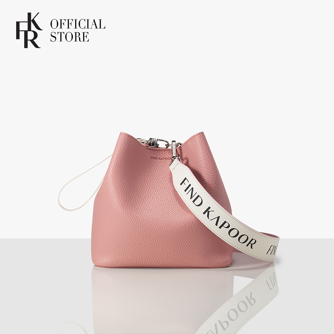 Túi xách nữ hàn quốc find kapoor pingo bag 20 basic lettering fbpb20pnc99s01 - màu hồng và trắng