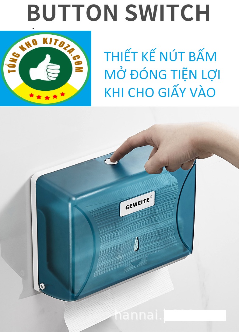 HỘP ĐỰNG KHĂN giấy lau tay phòng vệ sinh-văn phòng, tòa nhà - Hàng Cao cấp TAY TREO TƯỜNG hình chữ nhật vuông-thế hệ mới