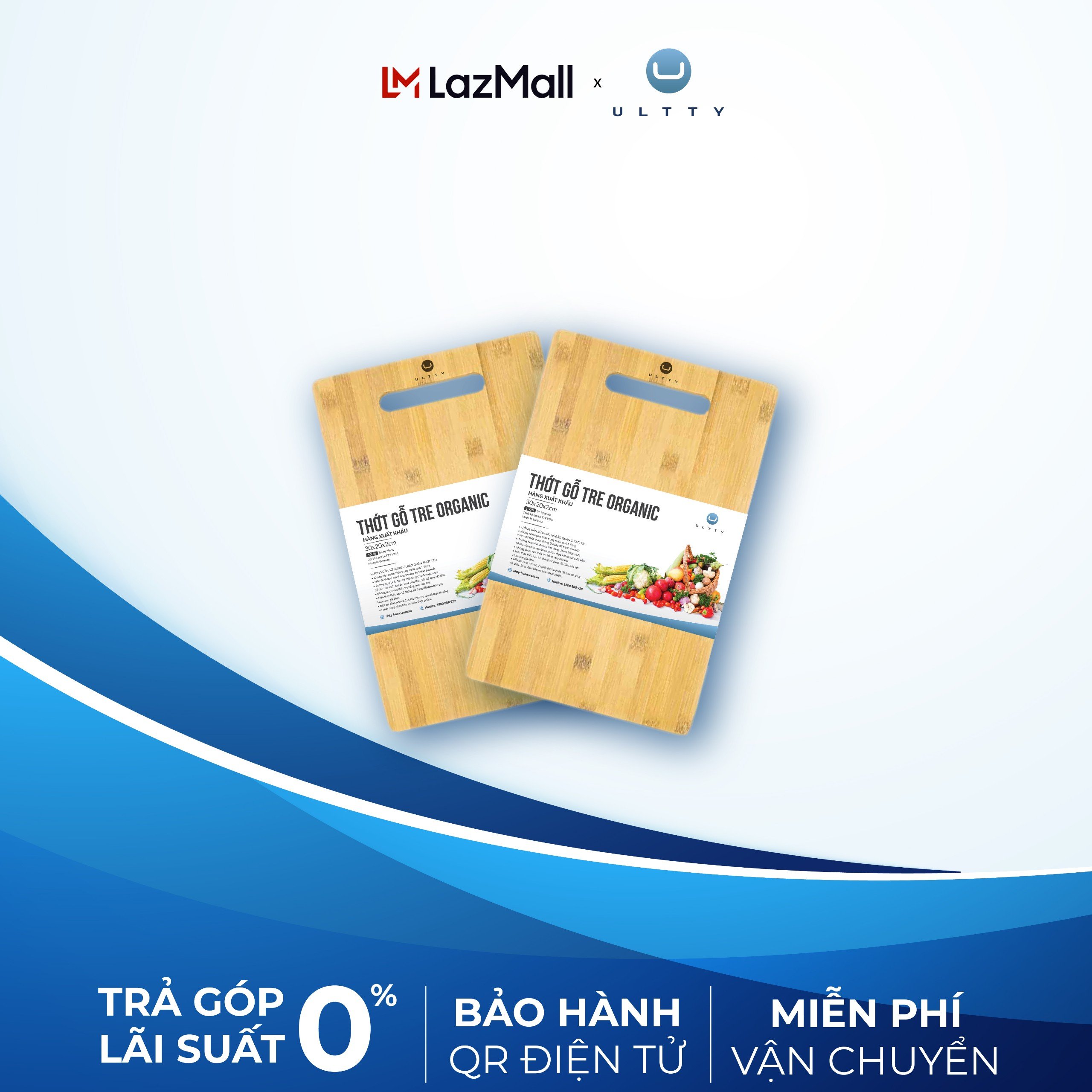 Thớt Gỗ Tre Organic Ultty – Hàng Xuất Khẩu