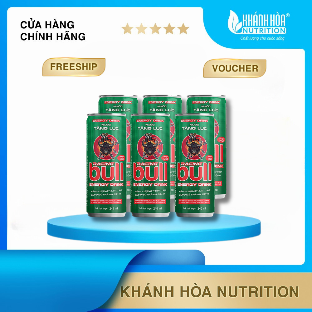 Khay 24 Lon Nước Tăng Lực Racing Bull 24 lon x 240ml