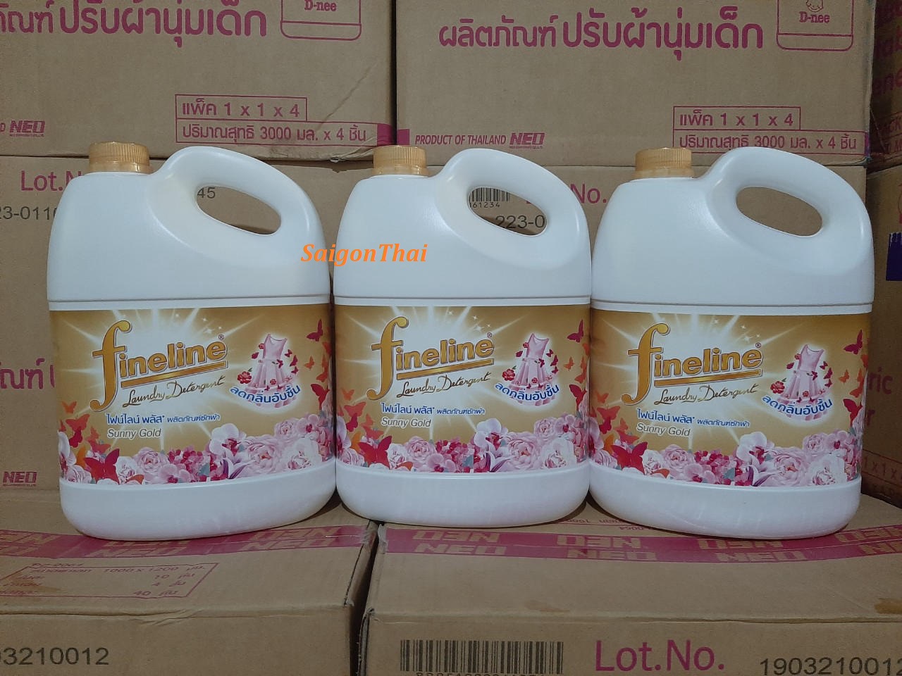 Nước Giặt Fineline màu Vàng Sunny 3000ml