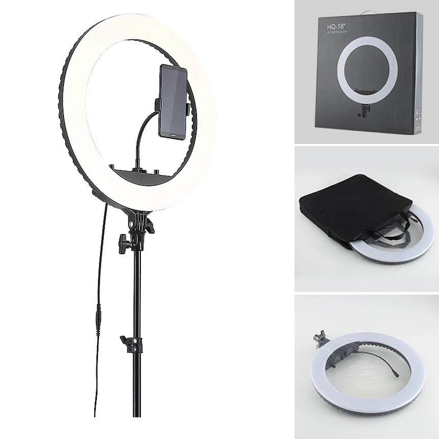 [HCM][ XẢ KHO LỚN SALE 50%] Mua Đèn Led LiveStream Đèn Led LiveStream 45cm Loại Lớn Đèn xoay 360 độ Đèn Led Ring HQ 18 LiveStream Makeup Spa Size 45cm Hỗ trợ ánh sáng có thể dùng làm bóng đèn livestream giảng dạy tiktok youtuber